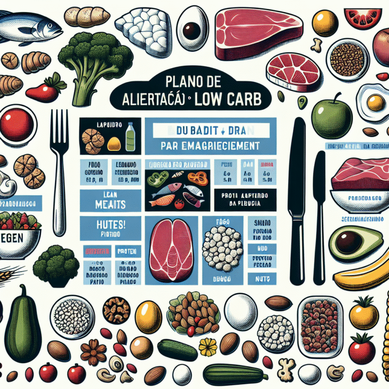plano de alimentação low carb para emagrecimento