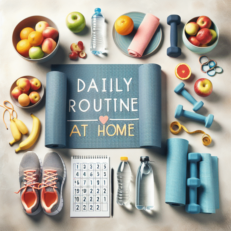 rotina diária para perder peso em casa