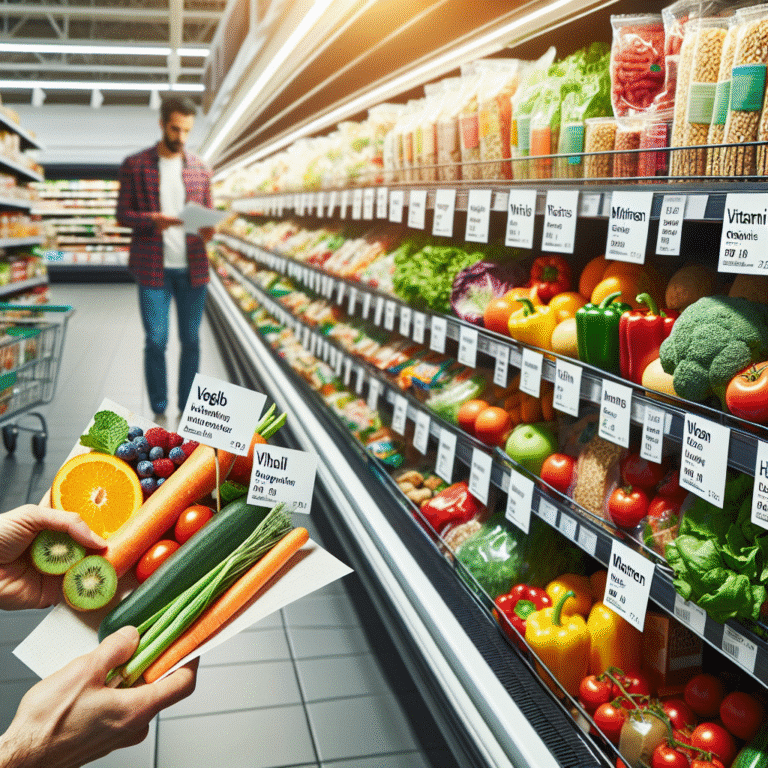 como escolher alimentos ricos em vitaminas e minerais na prateleira