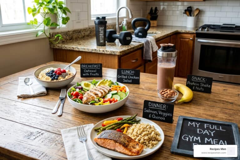 full day diet plan for gym